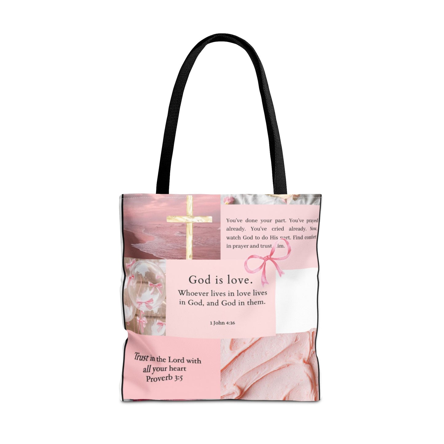 Inspirational Tote Bag with Bible Verses