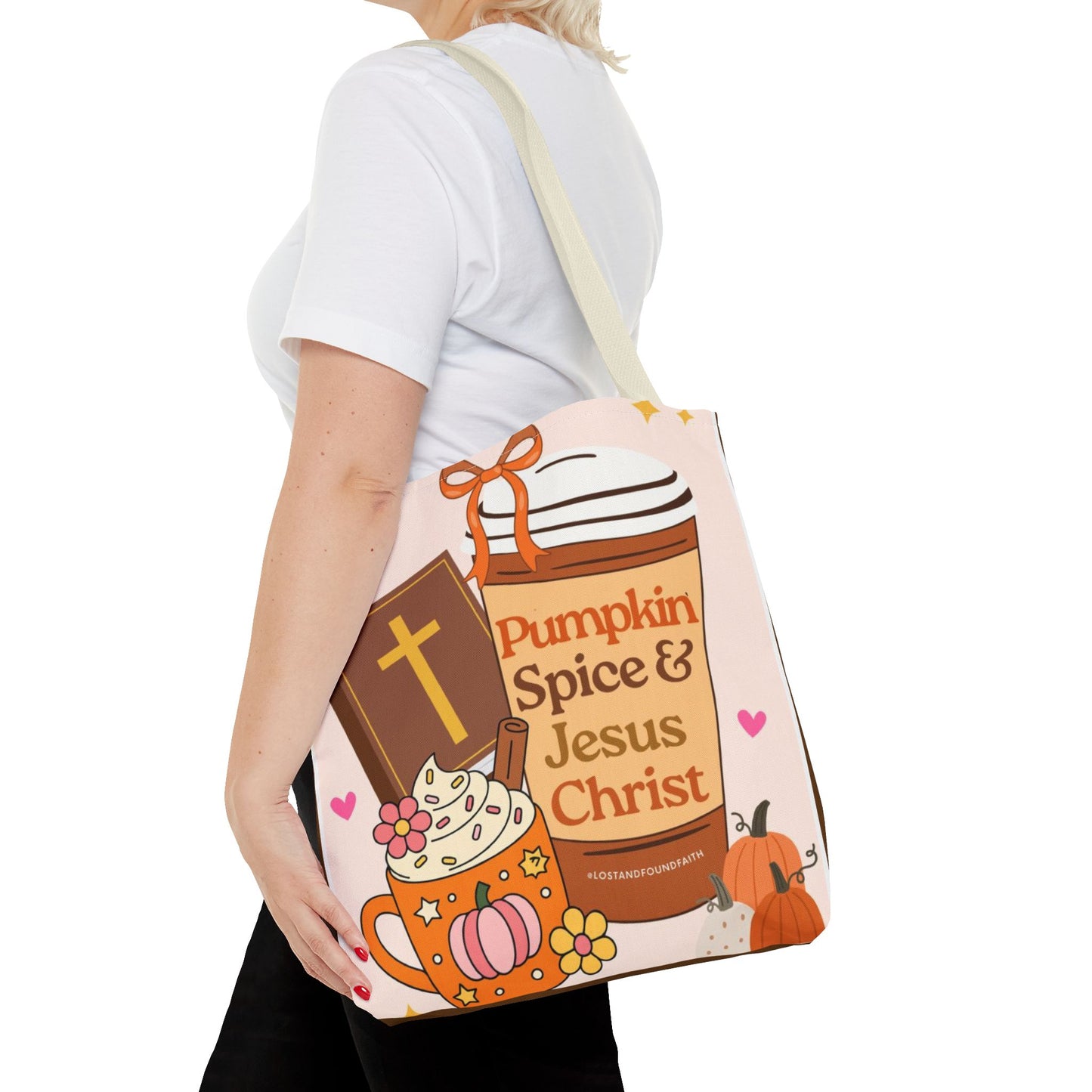Pumpkin Spice & Jesus Tote Bag