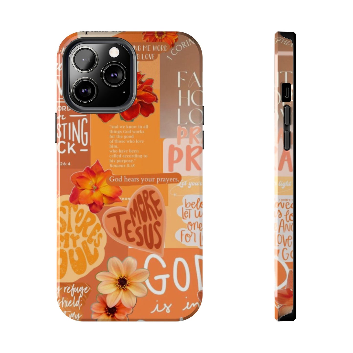 God is in control phone case, bright, bold and prayer filled