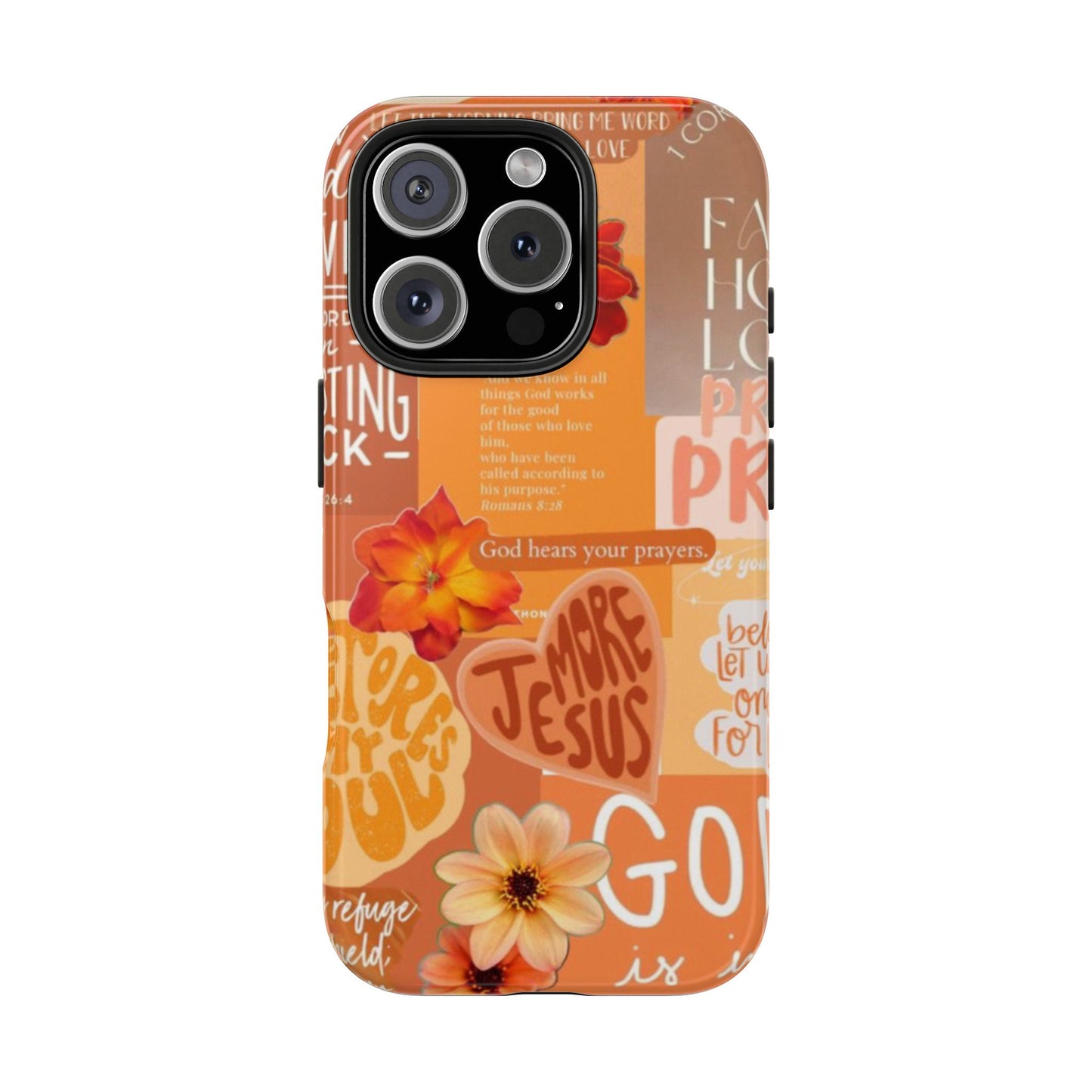 God is in control phone case, bright, bold and prayer filled