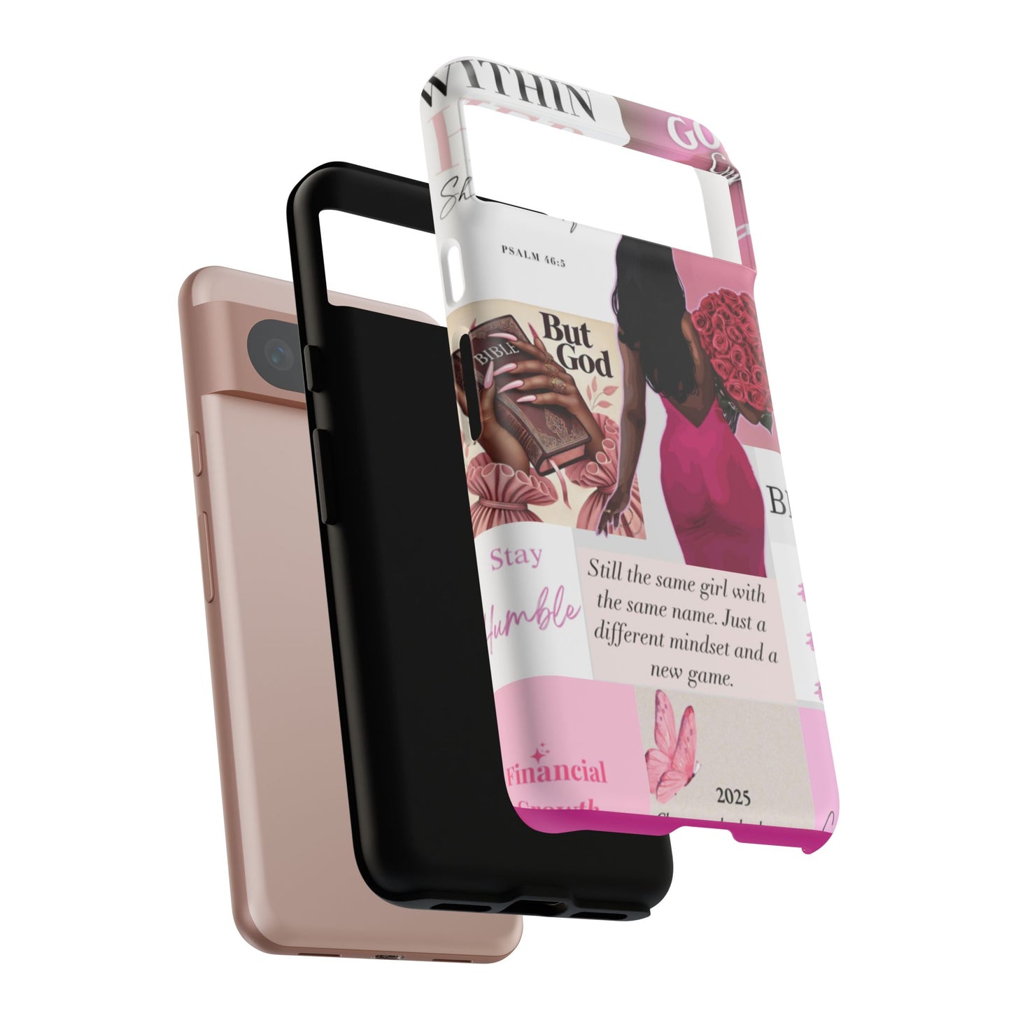 Same girl new game glow up with God phone case