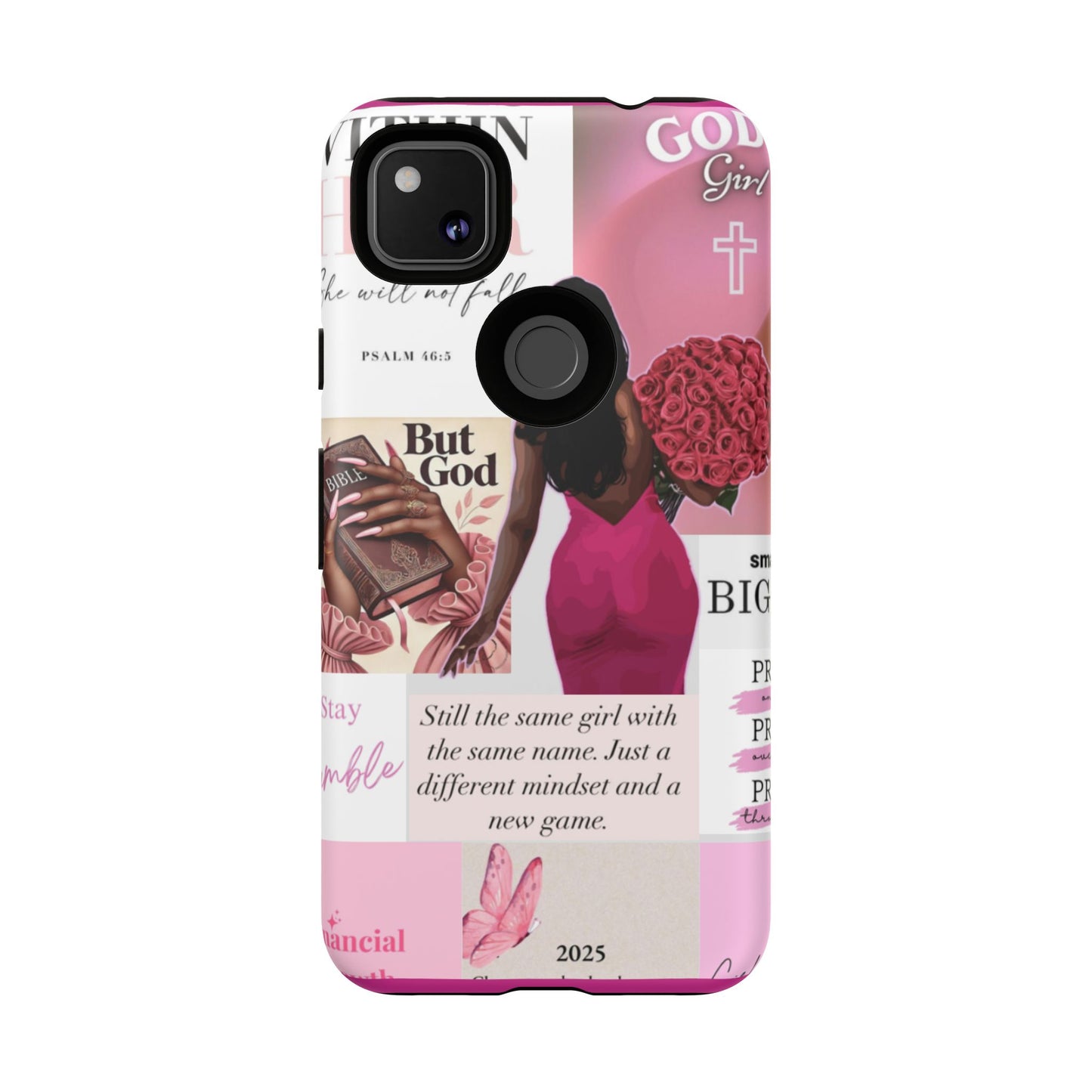 Same girl new game glow up with God phone case