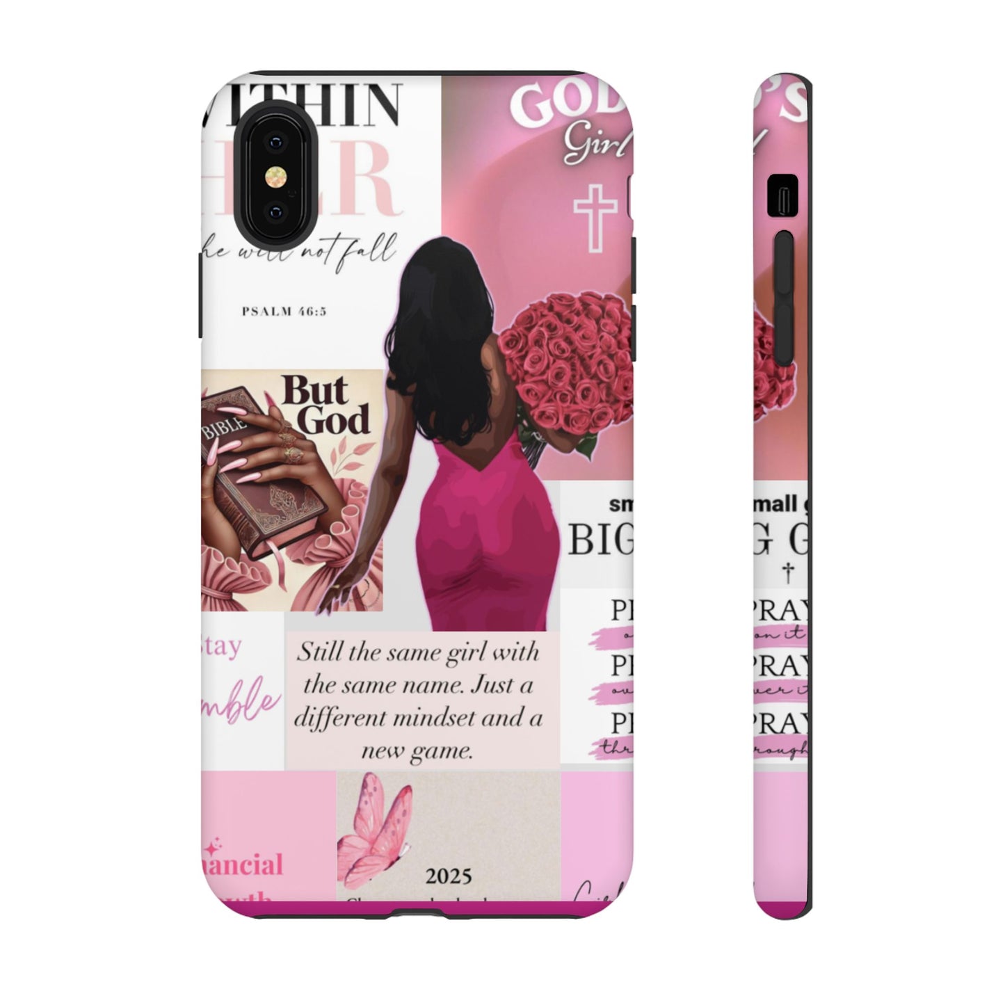 Same girl new game glow up with God phone case