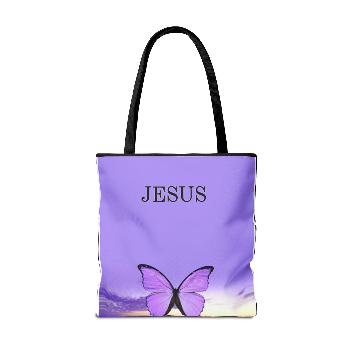 Inspirational Butterfly Tote Bag - Jesus Design