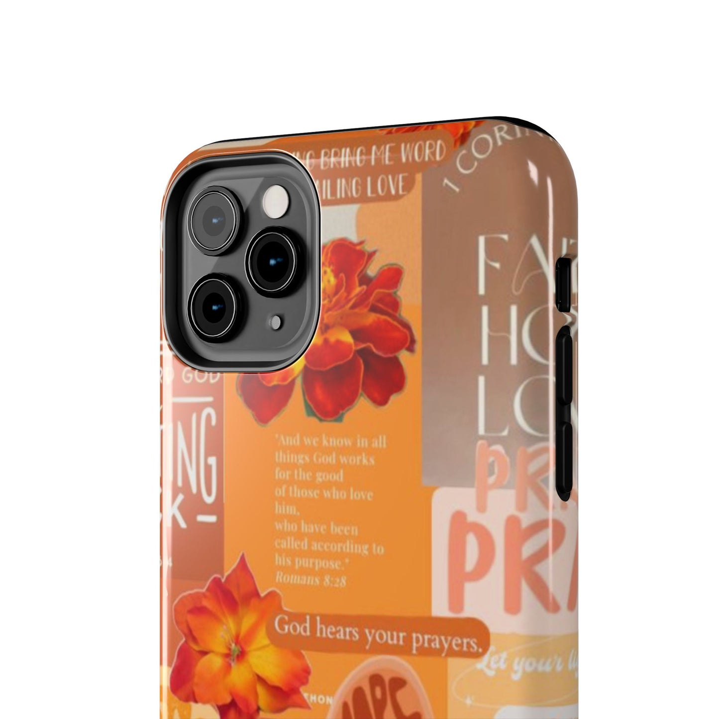 God is in control phone case, bright, bold and prayer filled
