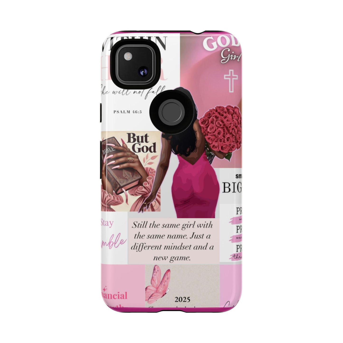 Same girl new game glow up with God phone case