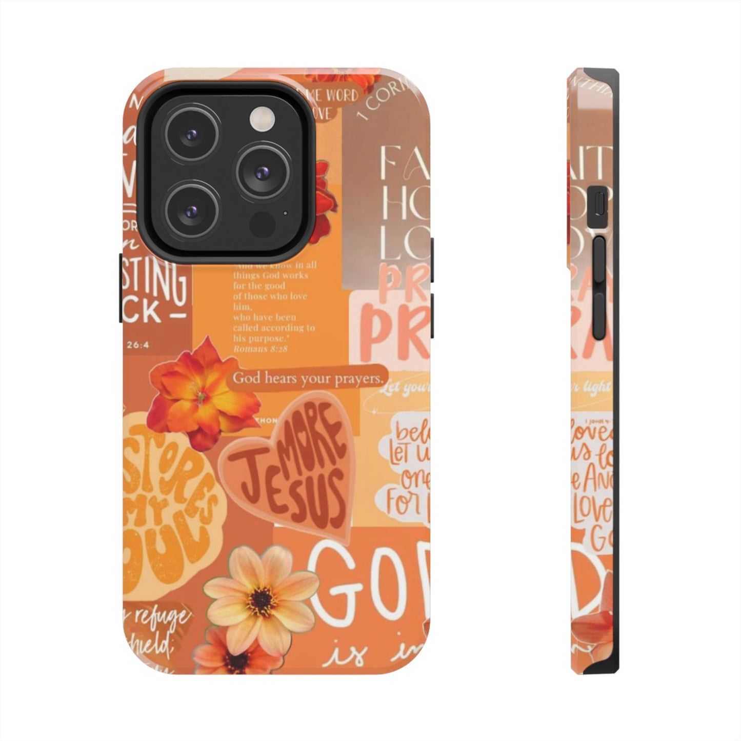 God is in control phone case, bright, bold and prayer filled