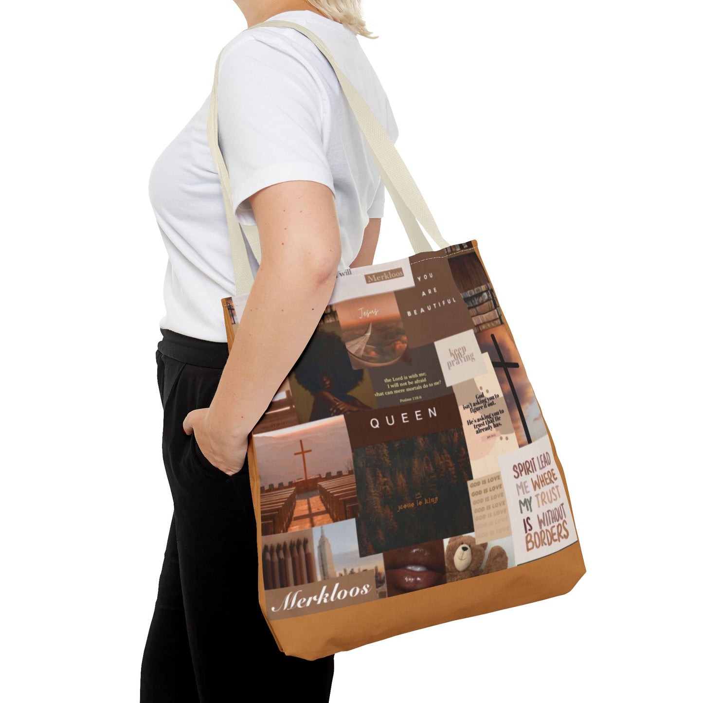 Jesus is king tote trust, beauty, identity