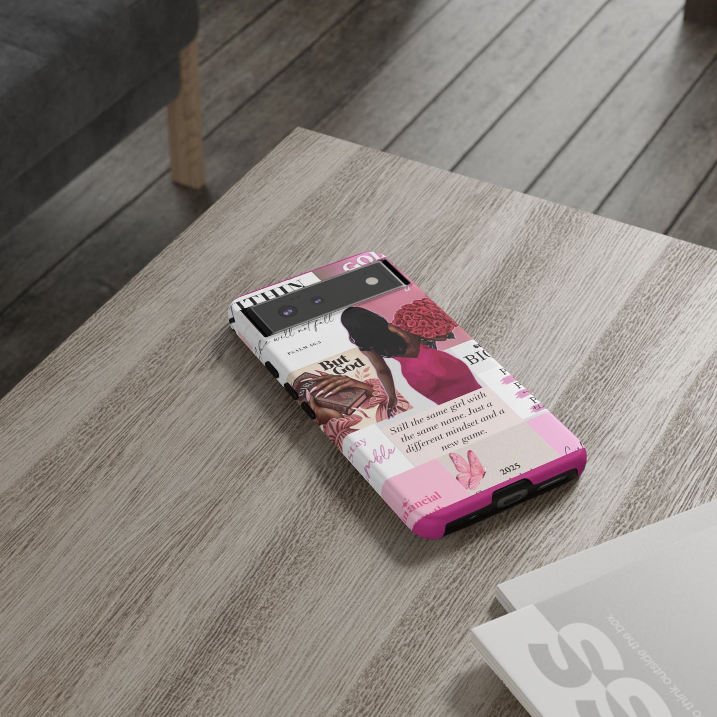 Same girl new game glow up with God phone case