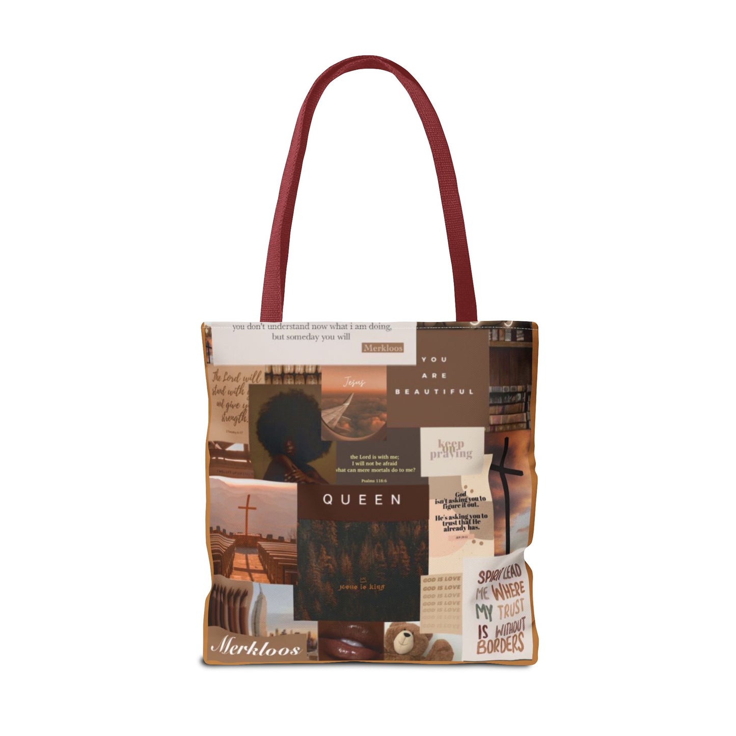 Jesus is king tote trust, beauty, identity