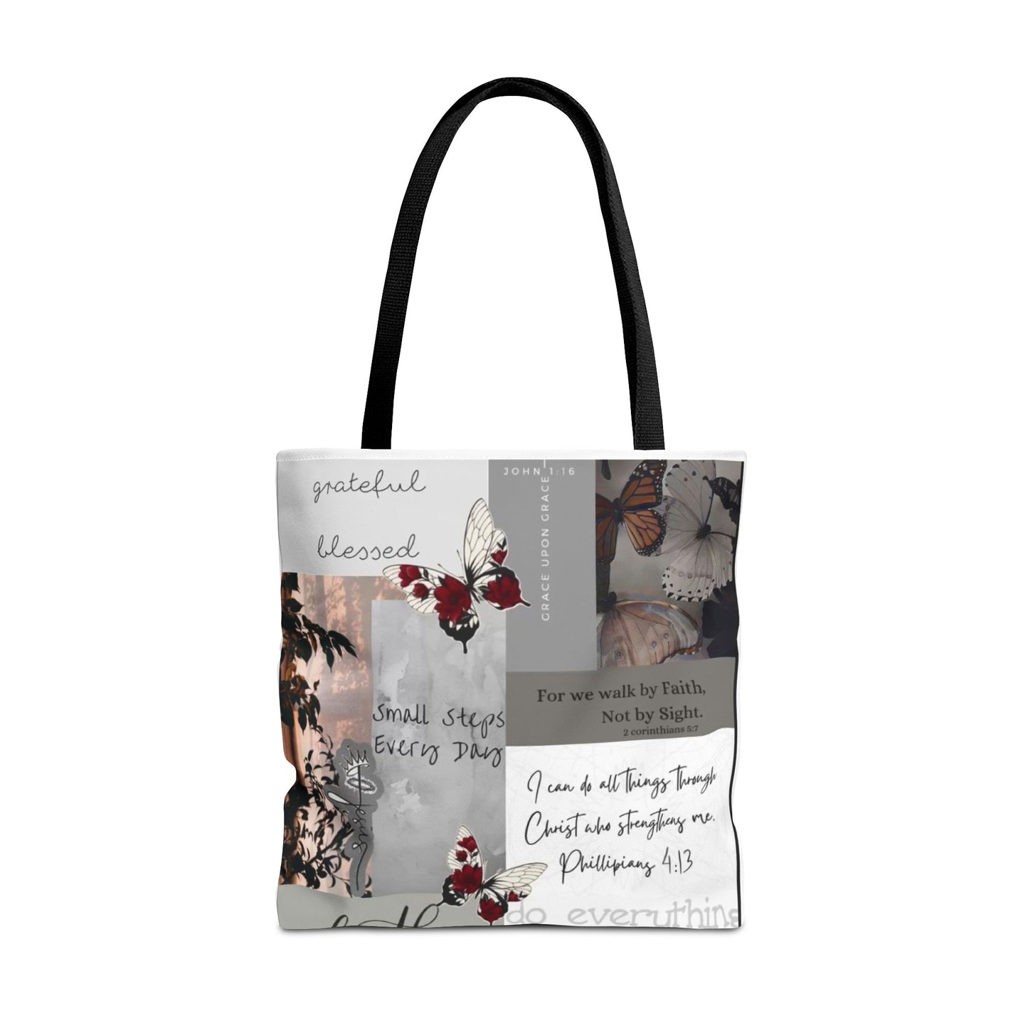 Walk by faith Tote Bag
