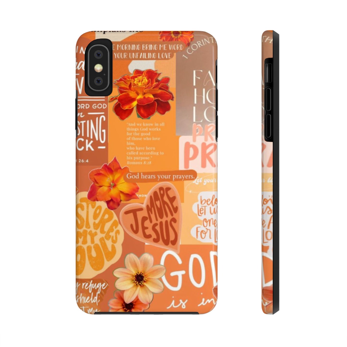 God is in control phone case, bright, bold and prayer filled
