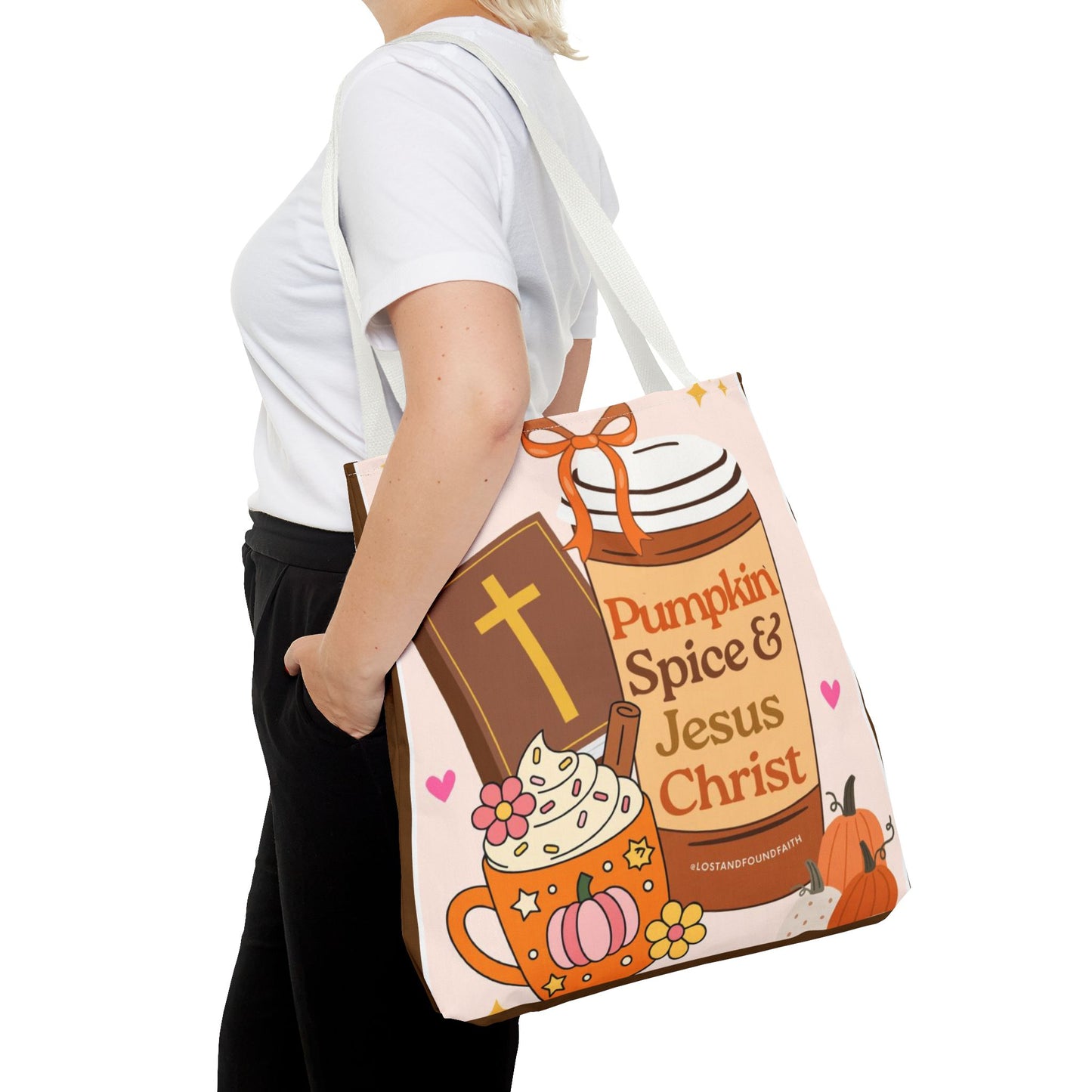 Pumpkin Spice & Jesus Tote Bag
