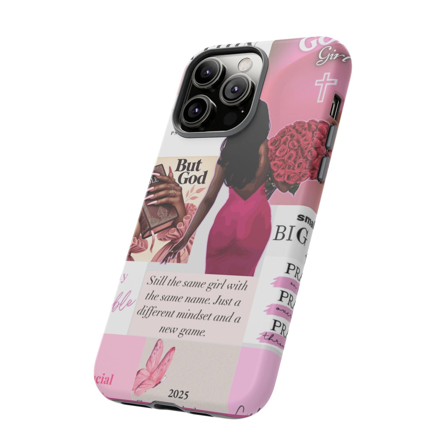 Same girl new game glow up with God phone case