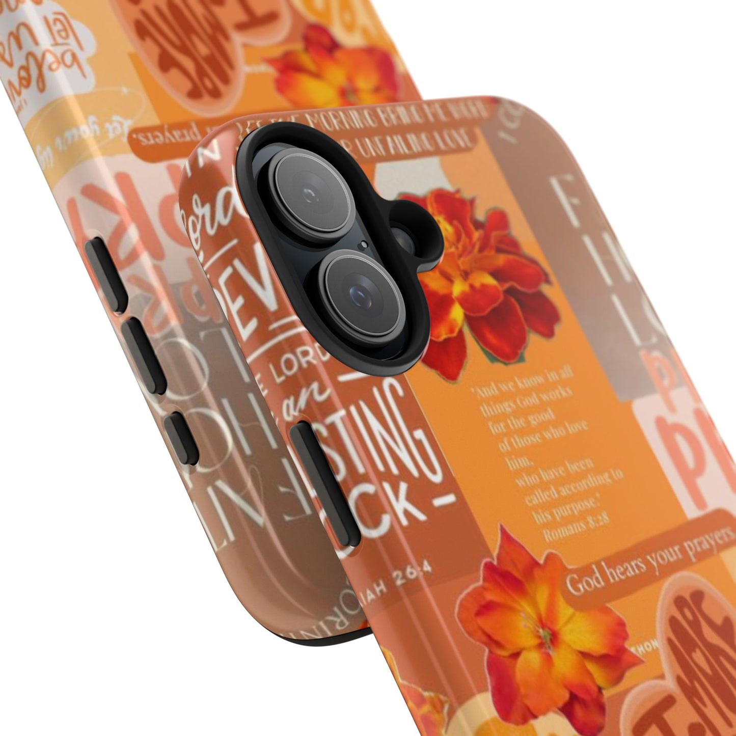 God is in control phone case, bright, bold and prayer filled