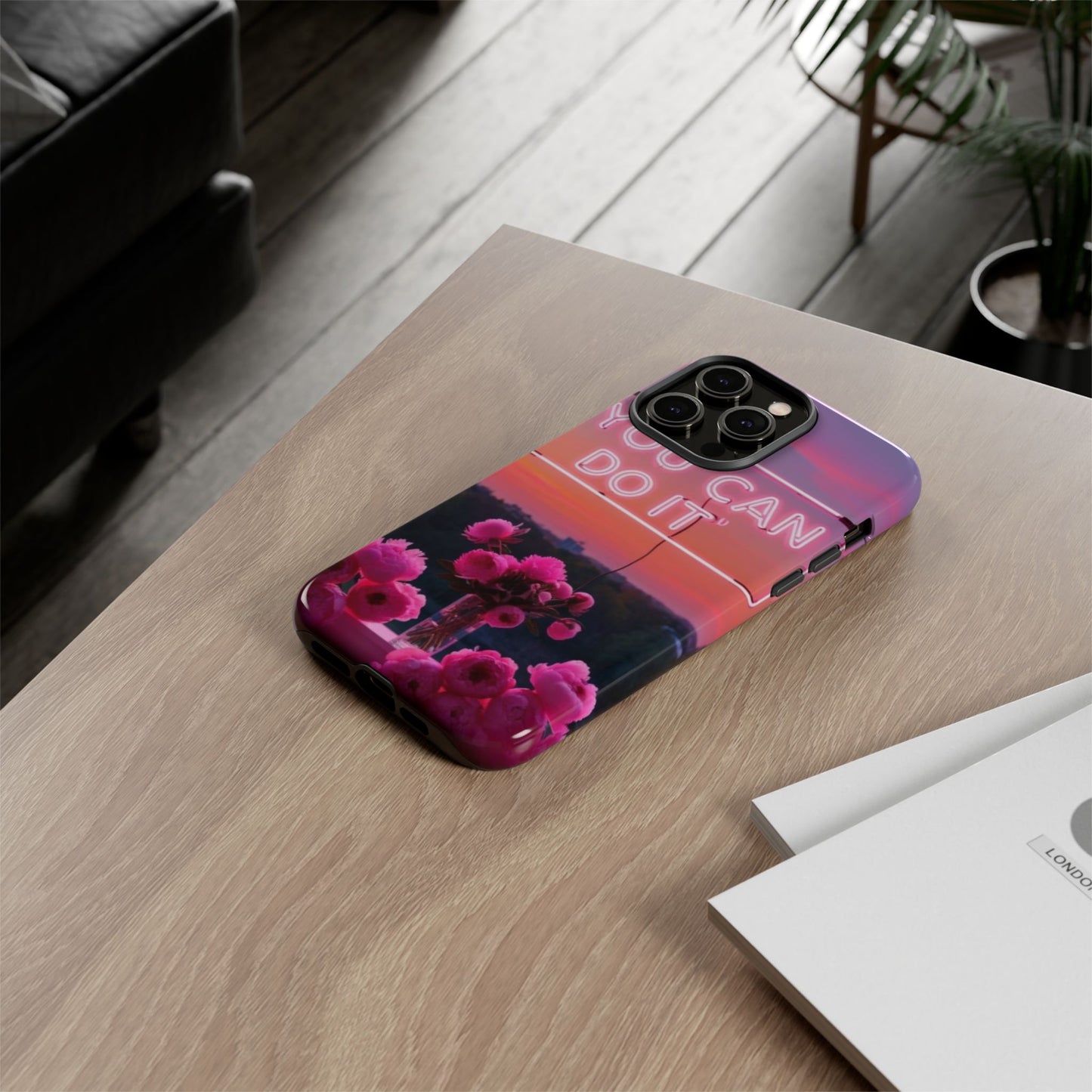 You can do it phone case bold words, soft strength