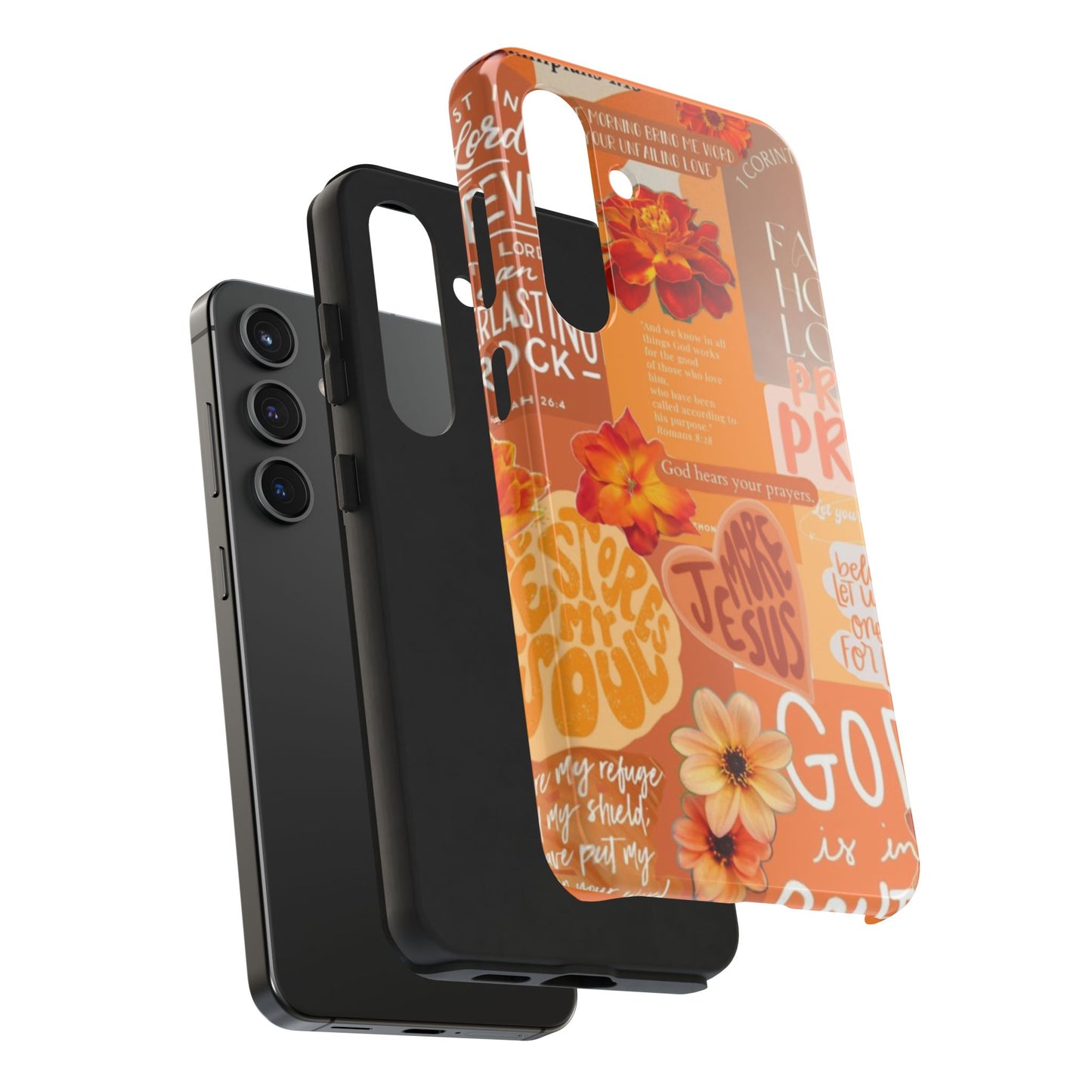 God is in control phone case, bright, bold and prayer filled
