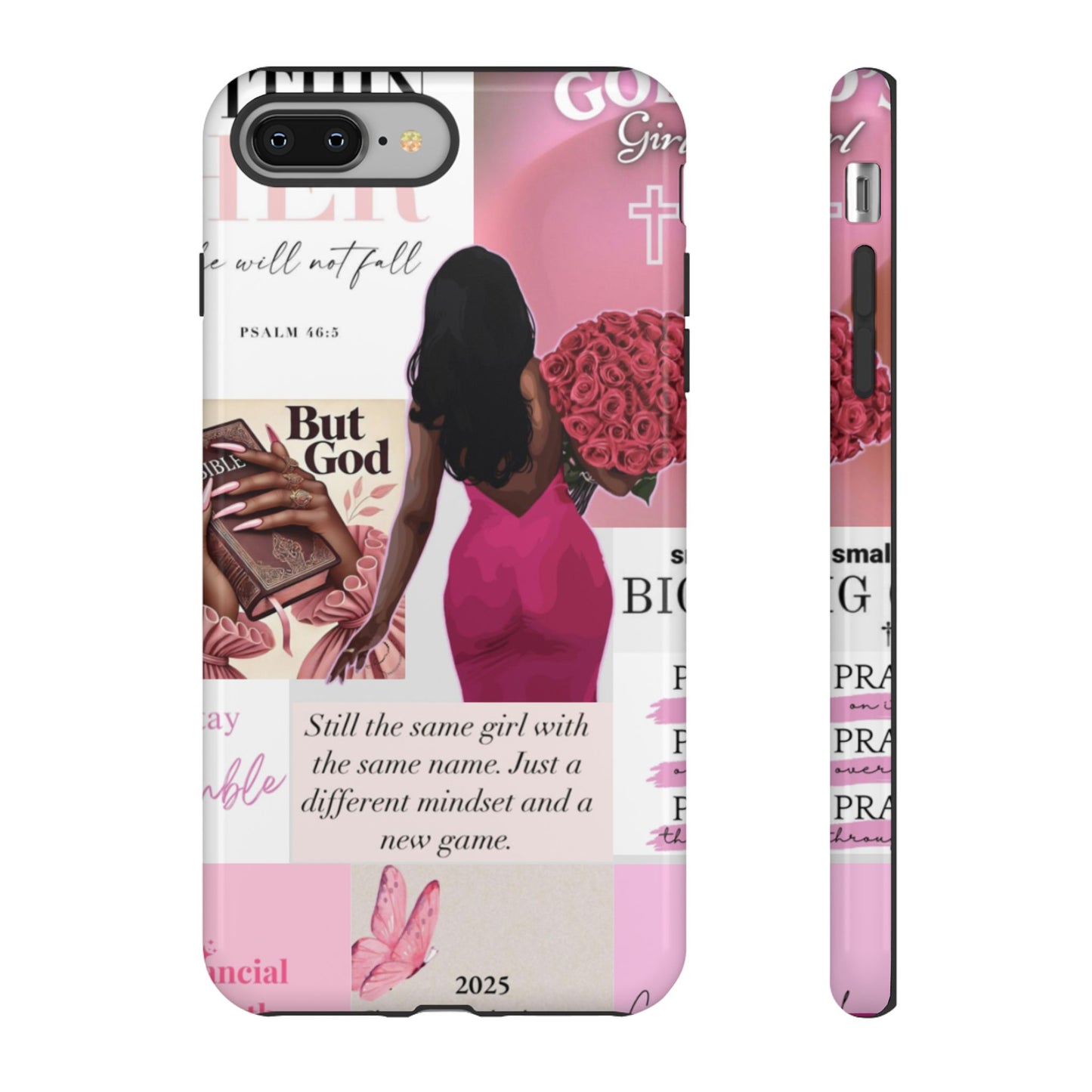 Same girl new game glow up with God phone case