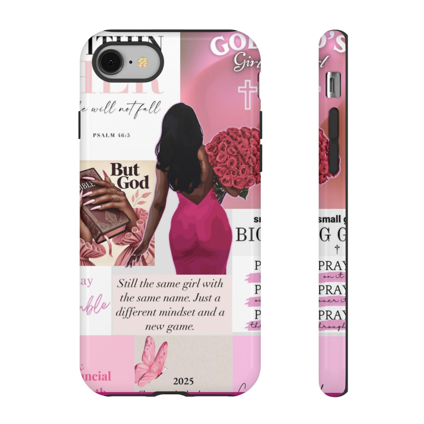 Same girl new game glow up with God phone case