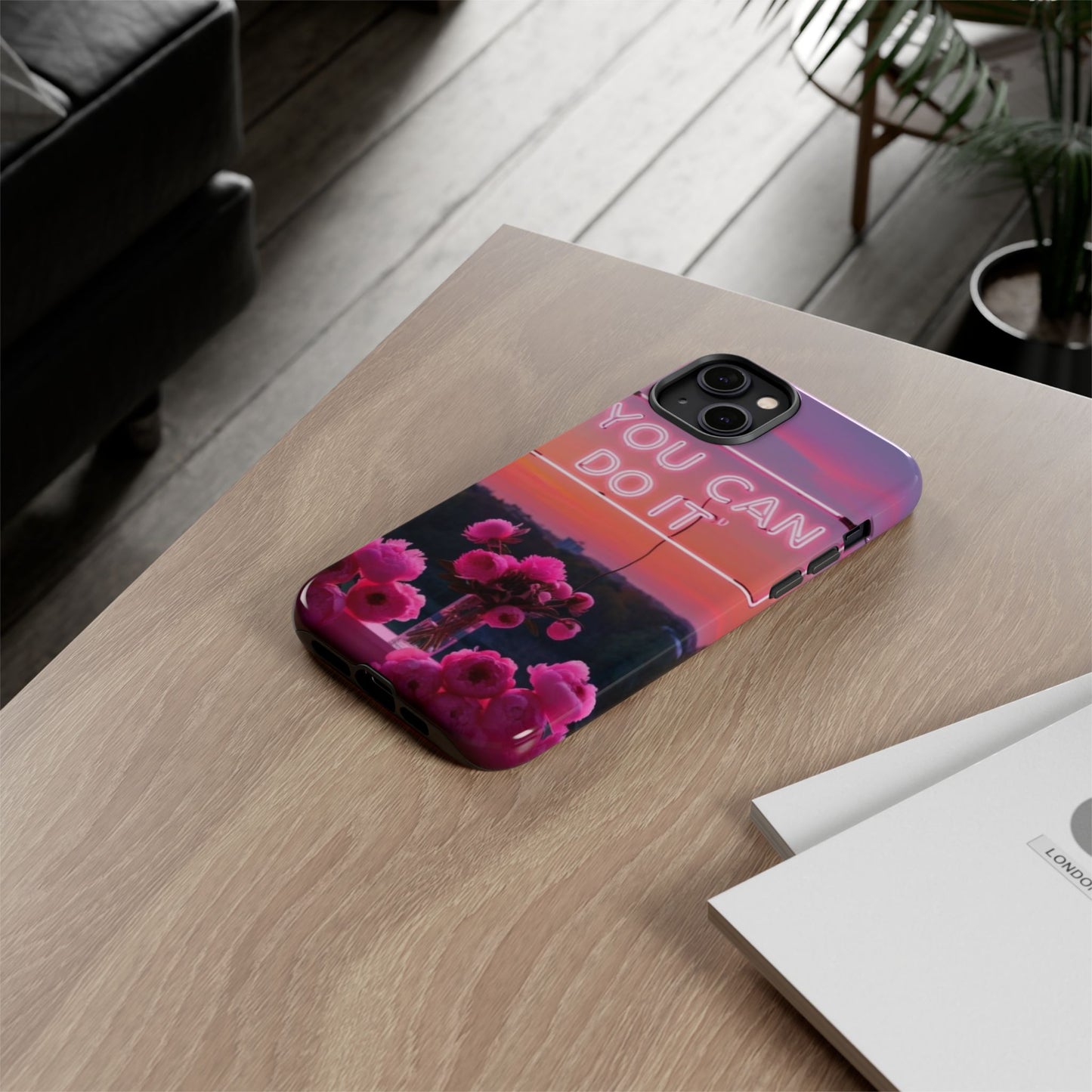 You can do it phone case bold words, soft strength