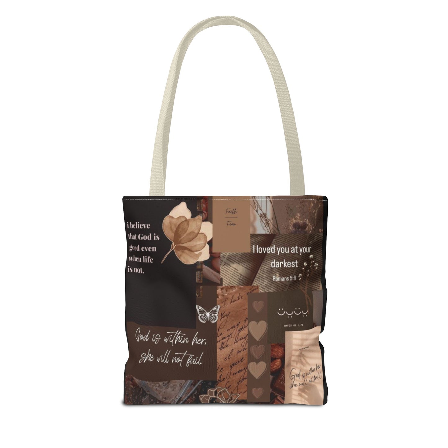 Inspirational Quote Tote Bag - AOP for Everyday Use