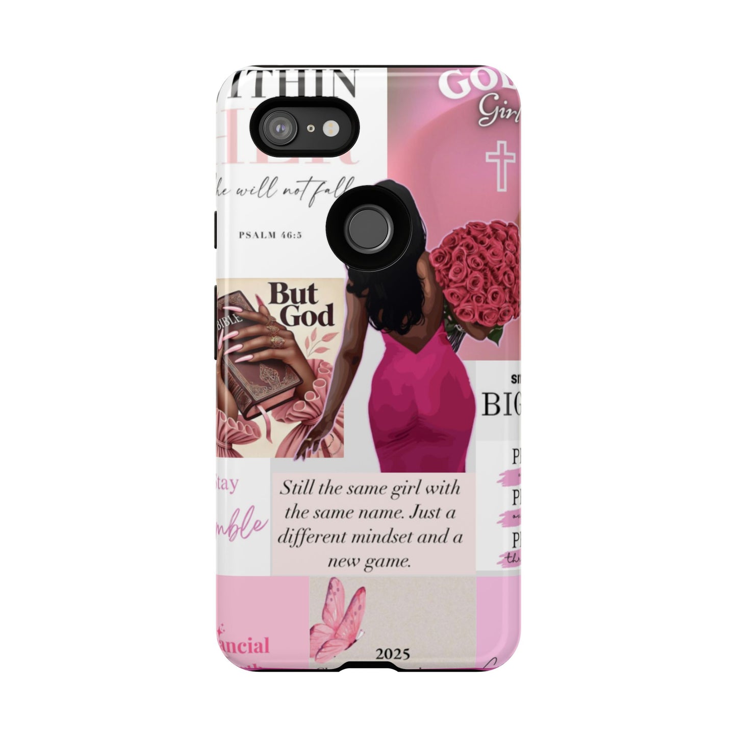 Same girl new game glow up with God phone case