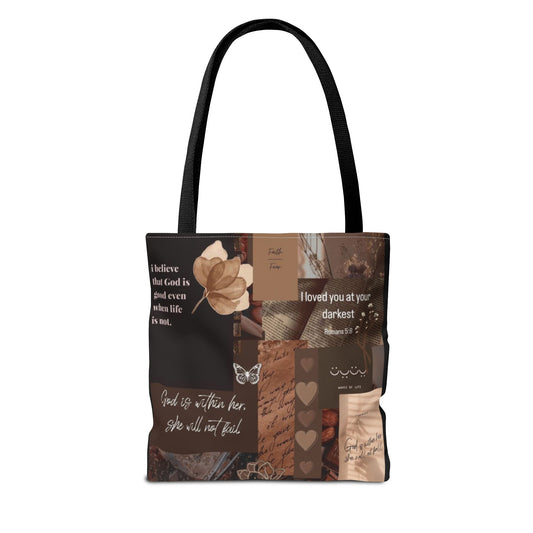 Inspirational Quote Tote Bag - AOP for Everyday Use