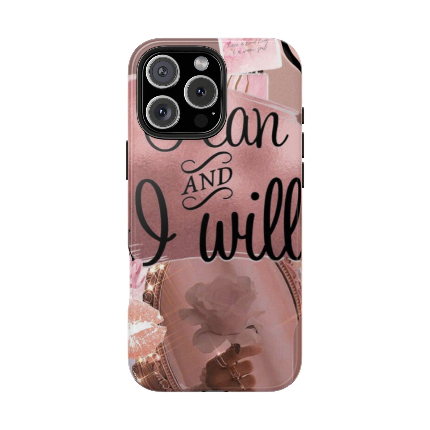 I can and I will  phone case faith, focus, and fierceness