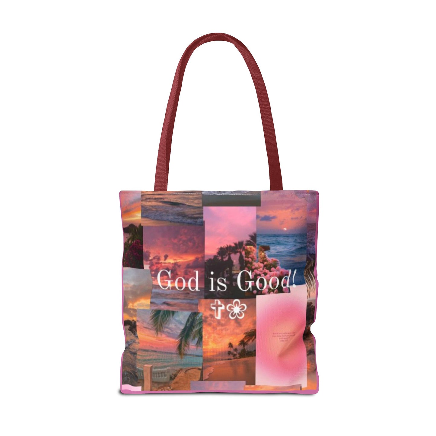 God is good tote peaceful praise and sunset faith