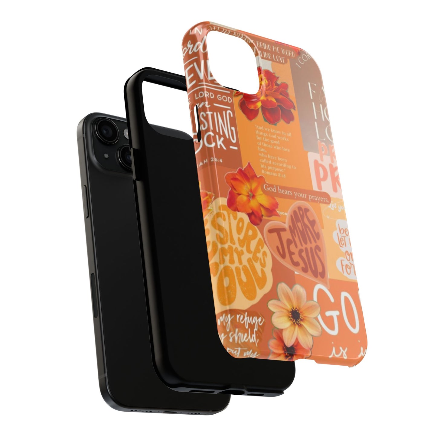 God is in control phone case, bright, bold and prayer filled