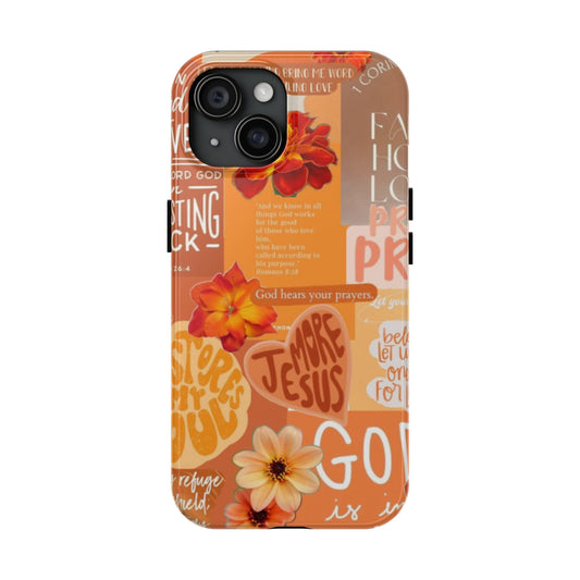 God is in control phone case, bright, bold and prayer filled