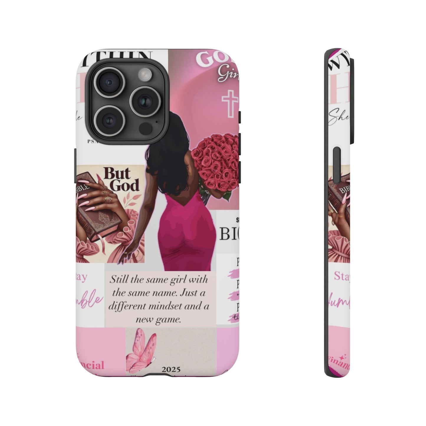 Same girl new game glow up with God phone case