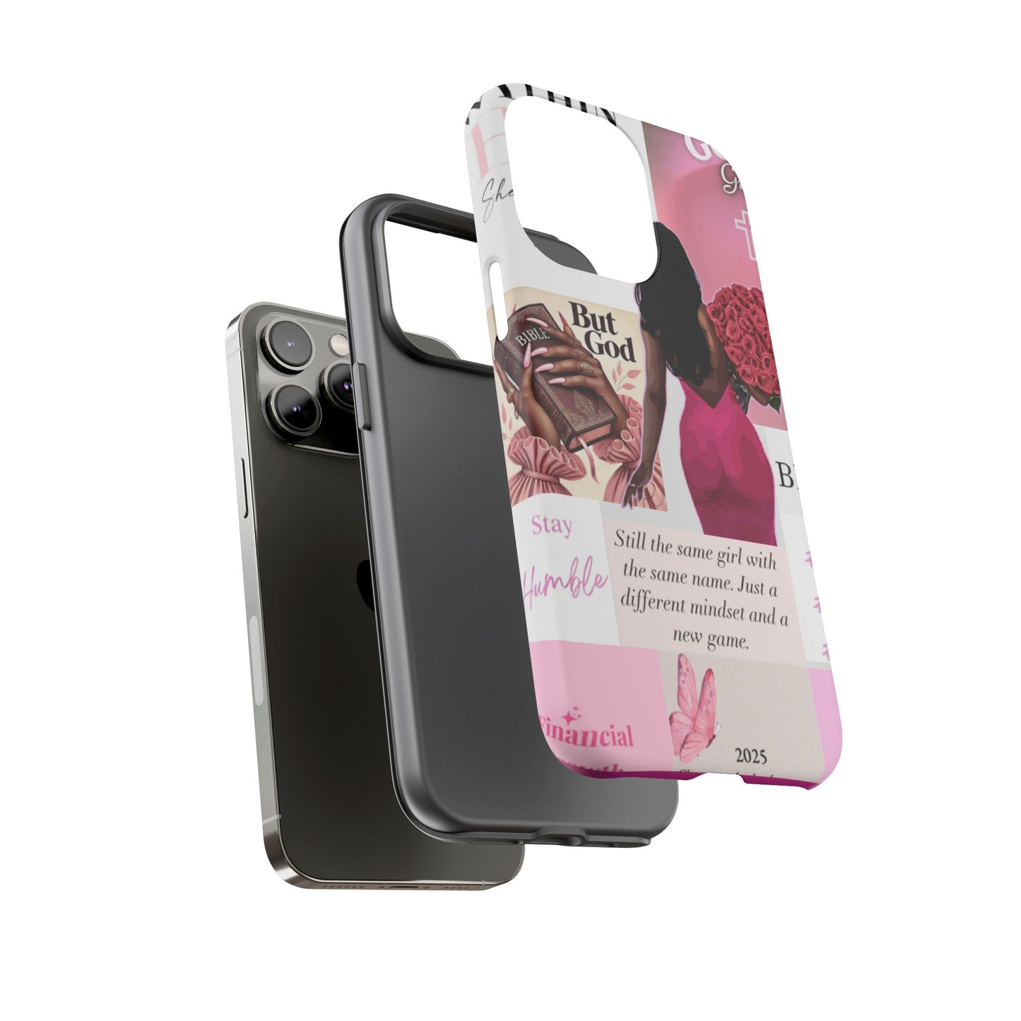 Same girl new game glow up with God phone case