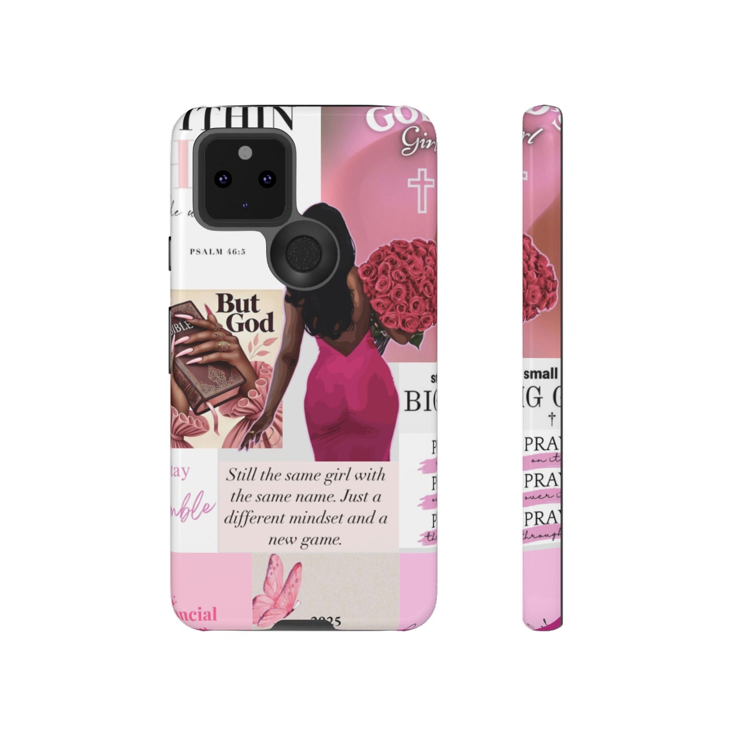 Same girl new game glow up with God phone case