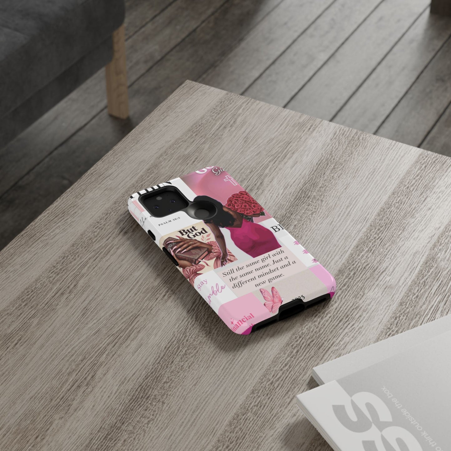 Same girl new game glow up with God phone case