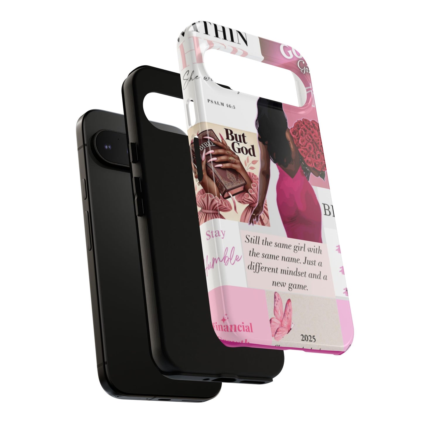 Same girl new game glow up with God phone case