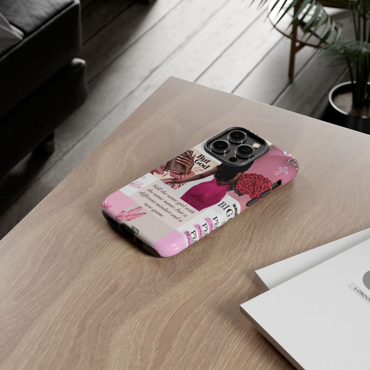 Same girl new game glow up with God phone case