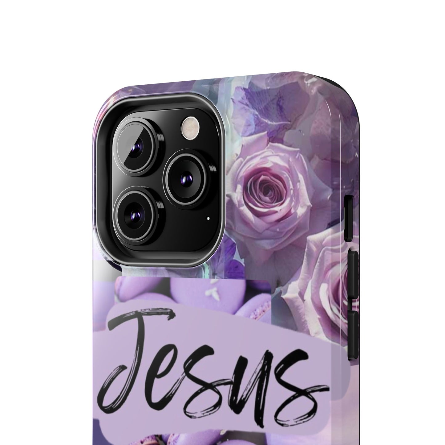 Jesus first phone case lavender floral faith design