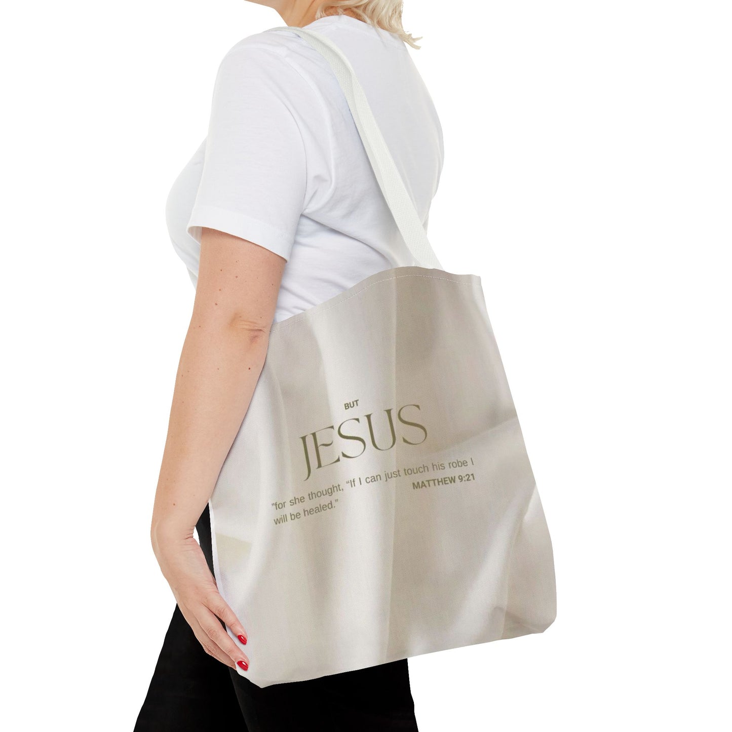 But Jesus healing scripture Tote Bag