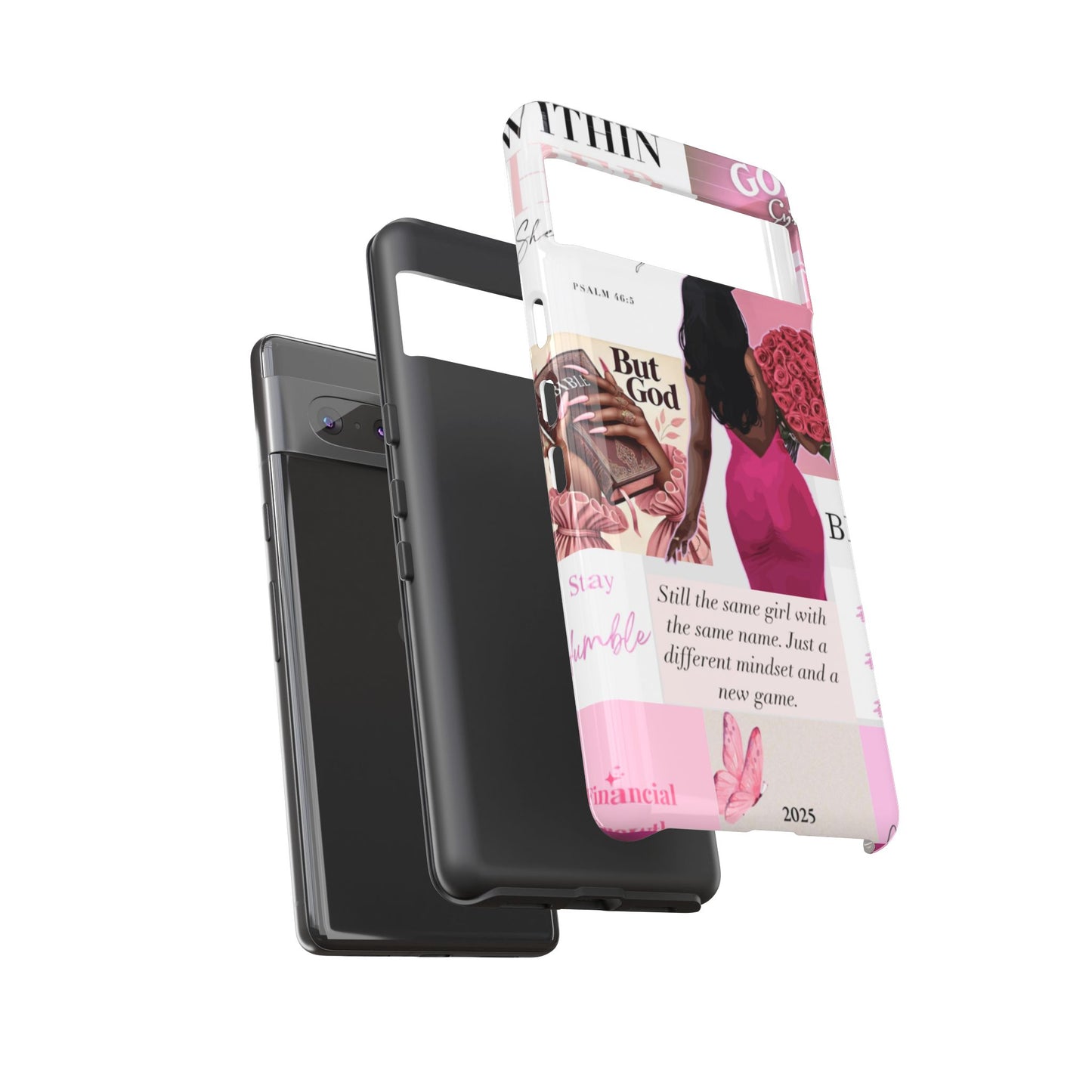 Same girl new game glow up with God phone case