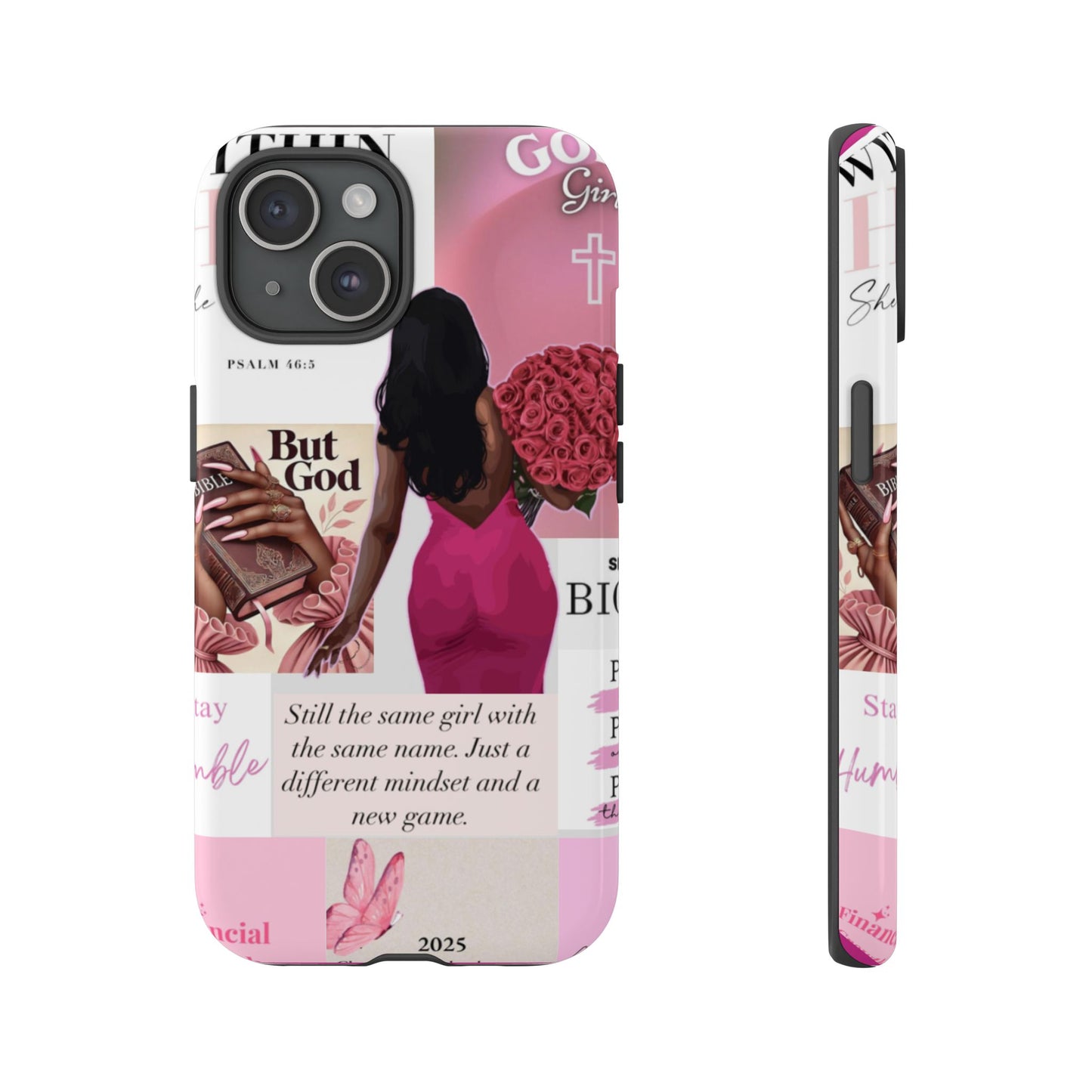 Same girl new game glow up with God phone case