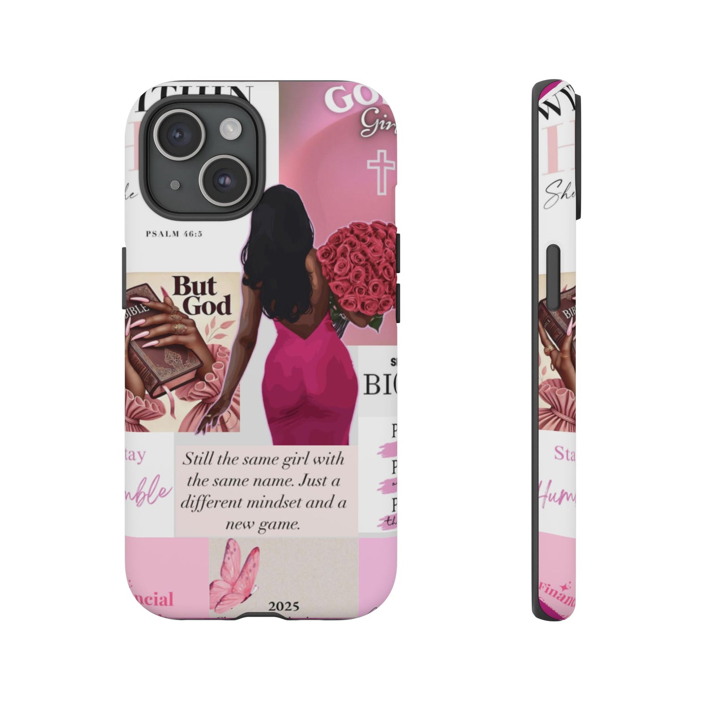 Same girl new game glow up with God phone case