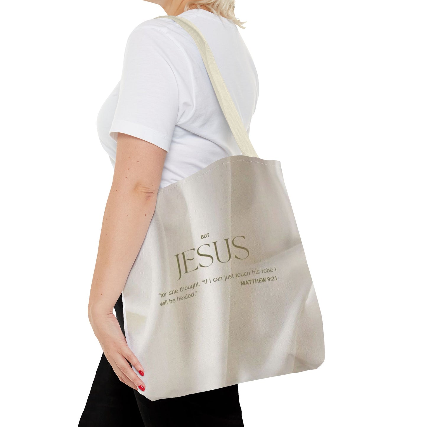 But Jesus healing scripture Tote Bag