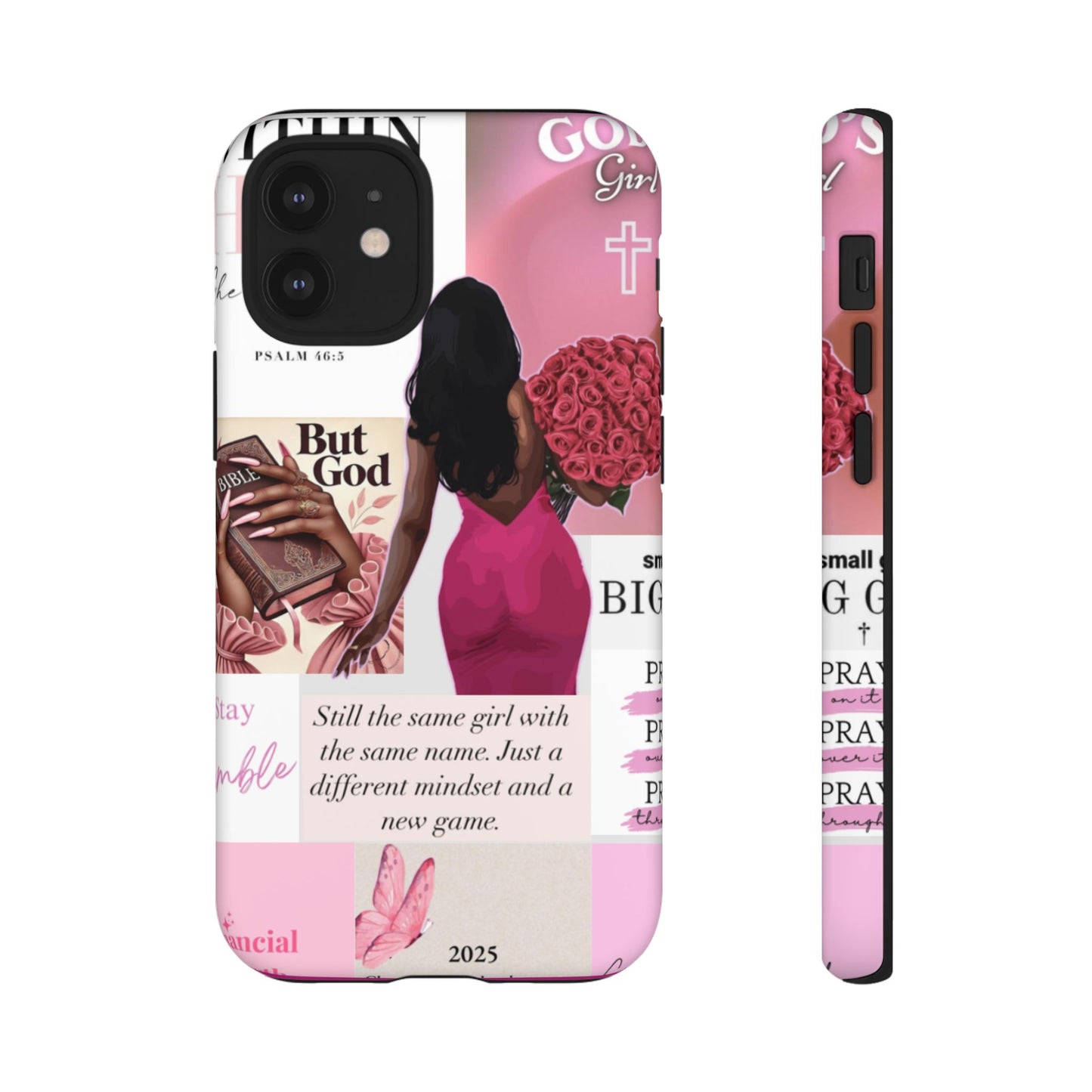 Same girl new game glow up with God phone case