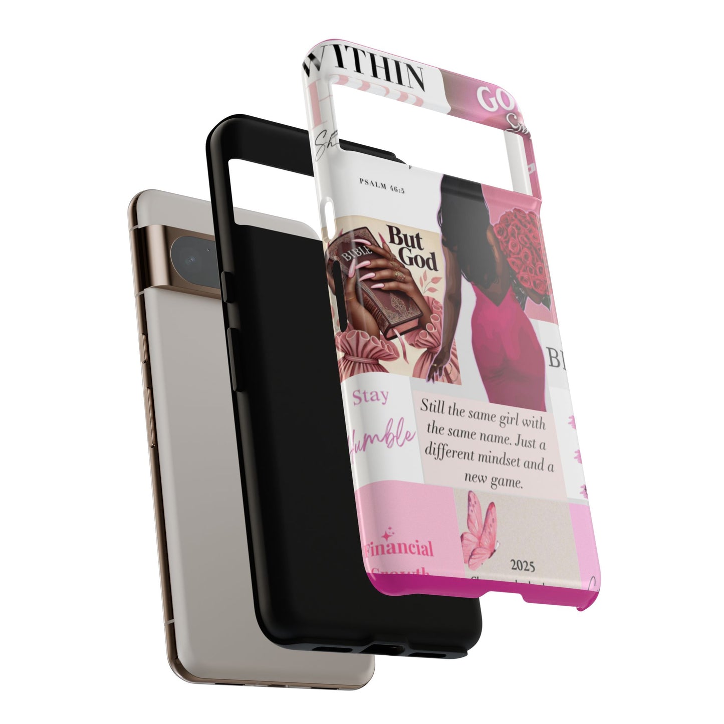 Same girl new game glow up with God phone case
