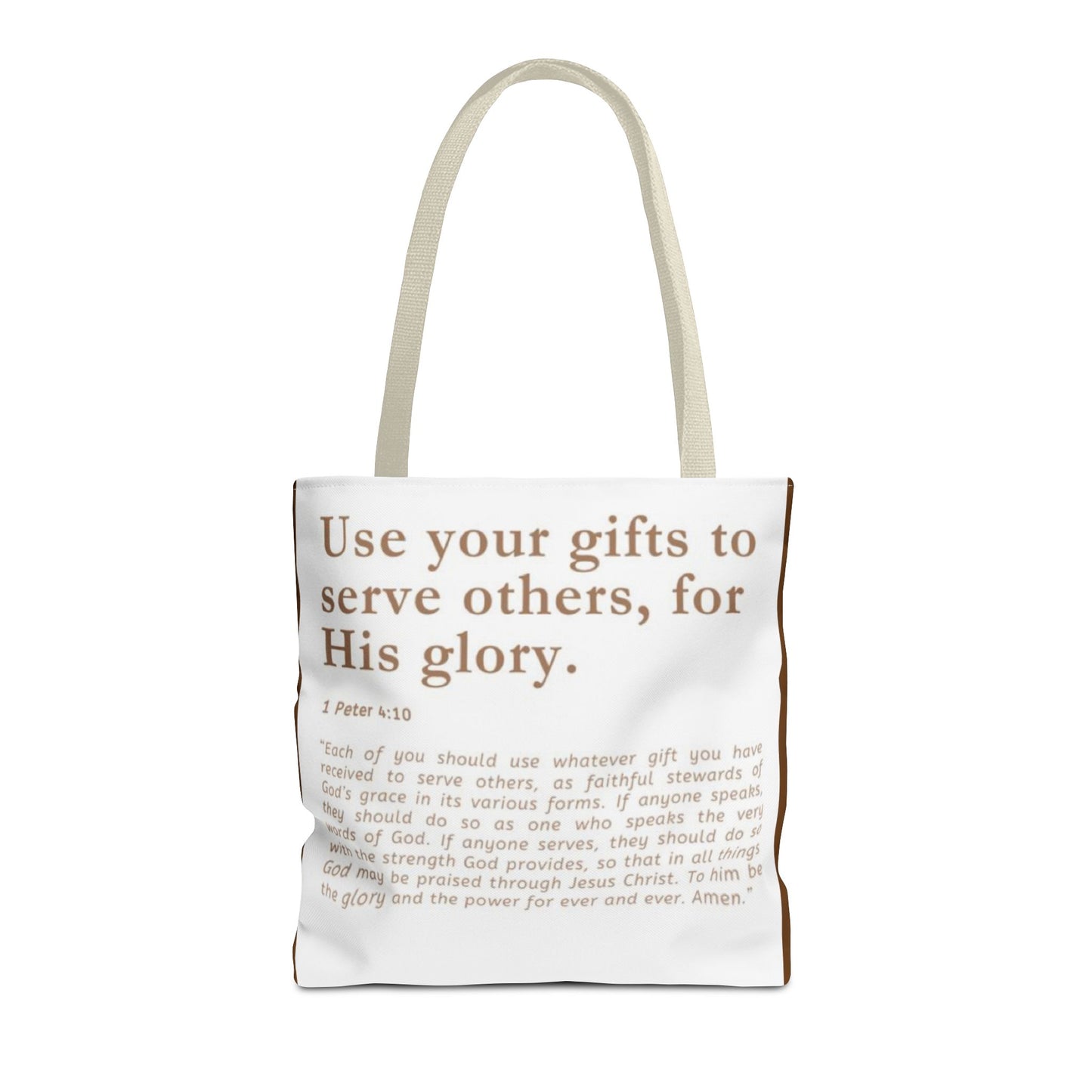 Inspiration Tote Bag - Use Your Gifts for His Glory