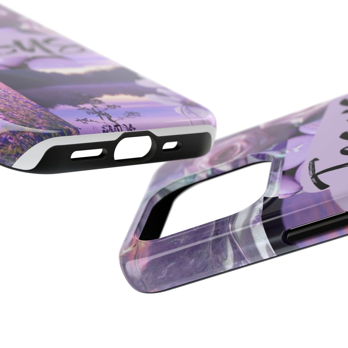 Jesus first phone case lavender floral faith design