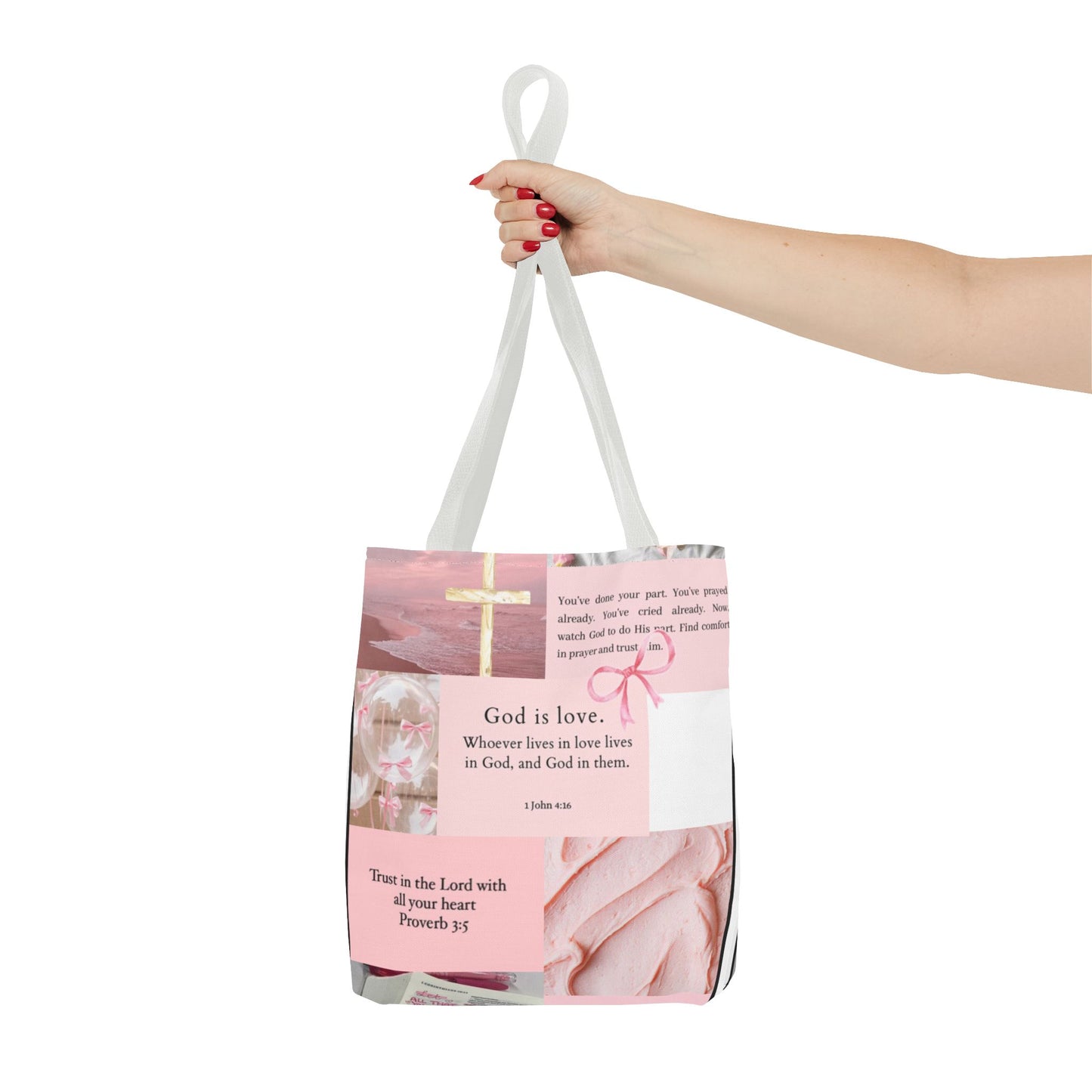 Inspirational Tote Bag with Bible Verses