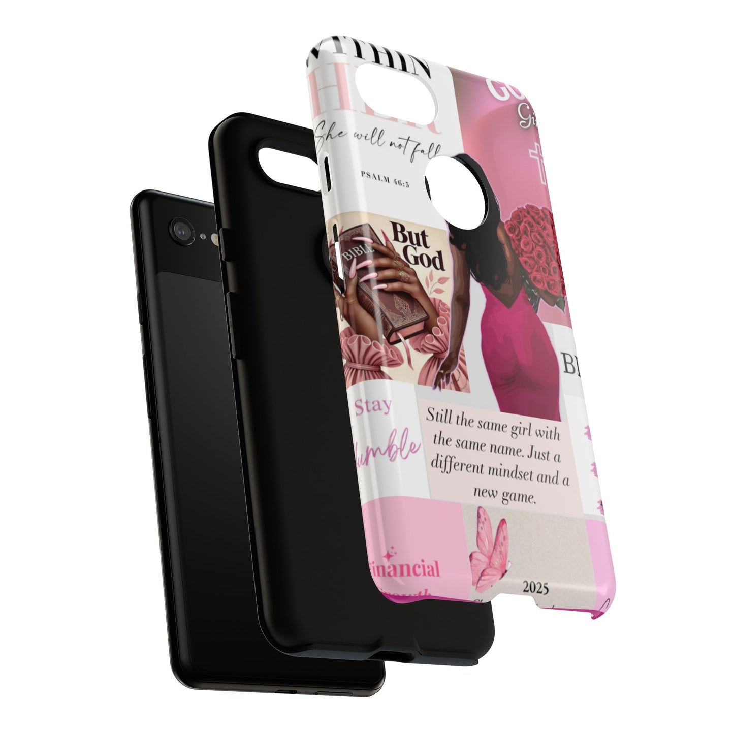 Same girl new game glow up with God phone case
