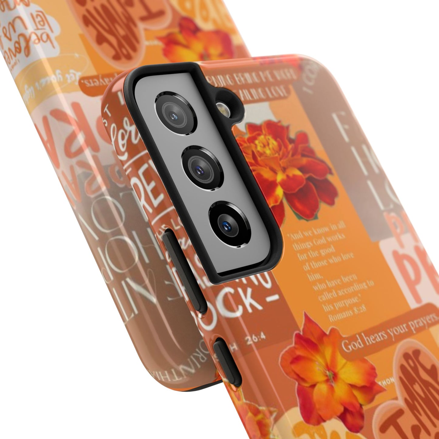God is in control phone case, bright, bold and prayer filled